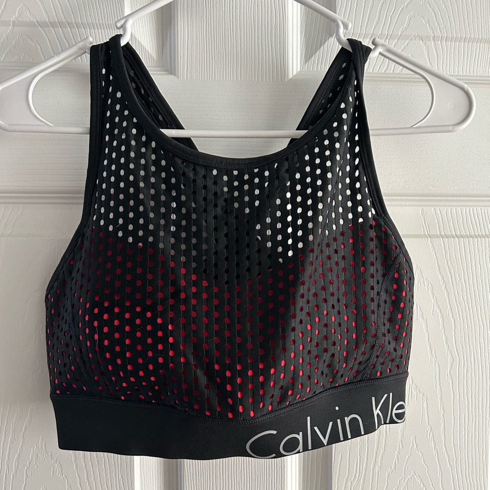 High neck Calvin Klein sports bra